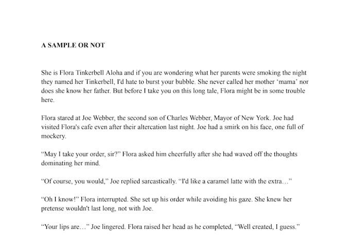 ghostwrite your fictional story